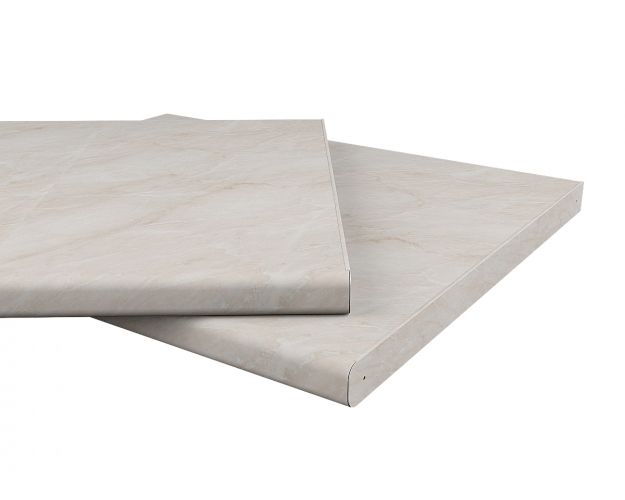 Планка для столешницы торцевая (Мрамор бежевый)