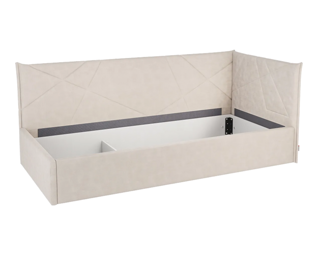 Кровать-тахта Квест крем (велюр)