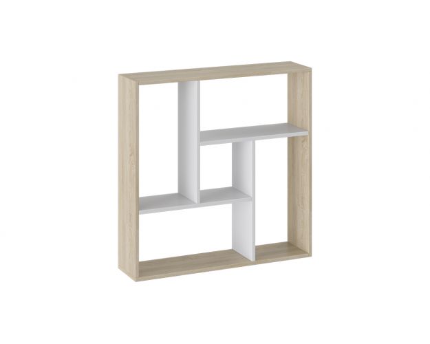 Полка настенная тип 16 (Дуб Сонома/Белый Ясень)