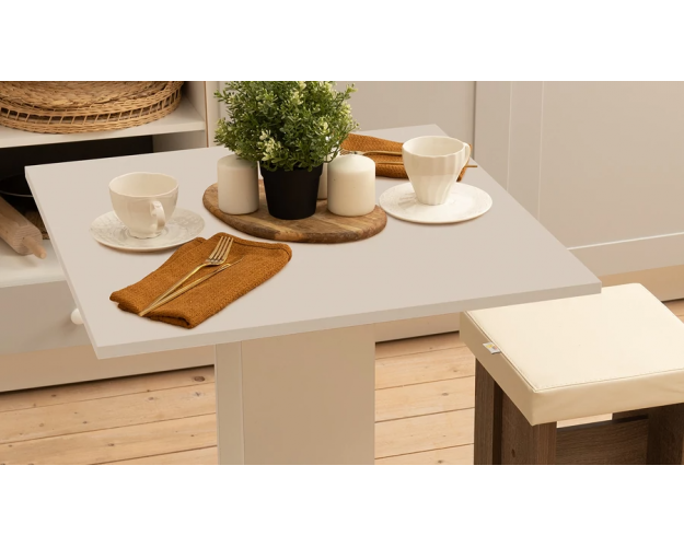 Стол обеденный Анкона тип 1 белый